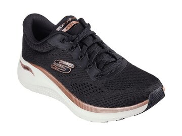 Skechers - ARCH FIT 2.0 GLOW THE DISTANCE - 150067 BKRG - Schwarz