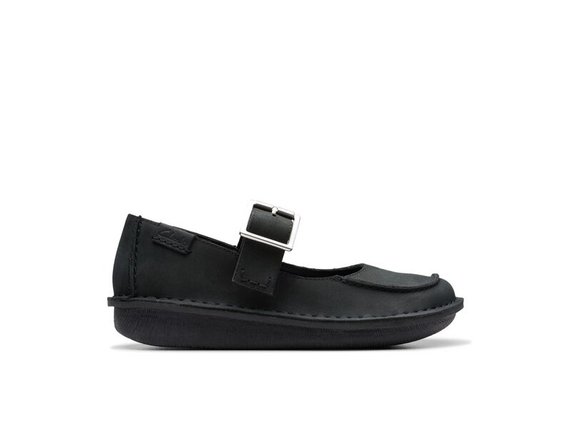 Clarks - Funny Bar - 261764424 - Black Oily Lea 