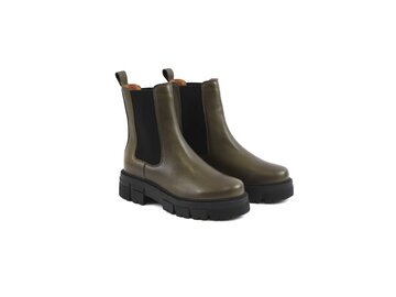 Apple of Eden - Chunky Chelsea Boot - CONNY 49 KHAKI - Grün