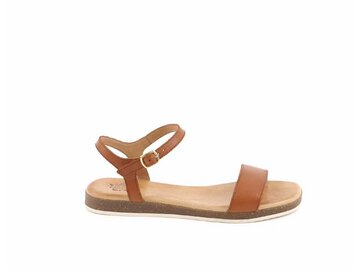 Apple of Eden - ISA 10 - Flat Sandal - Cognac