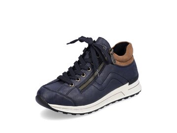 Rieker - Schnürstiefel: Gurgaon/Microstretch - Blau