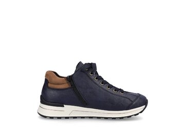 Rieker - Schnürstiefel: Gurgaon/Microstretch - Blau