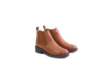 Apple of Eden - Classic Chelsea Boot - SIMONE 10 COGNAC - Braun