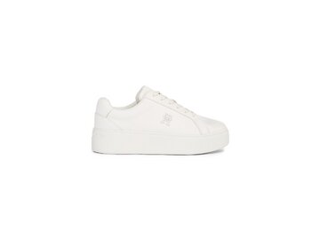 Tommy Hilfiger - Platform Court Sneaker Nubuck - FW0FW07912/YBL - Ecru