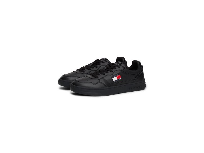 Tommy Hilfiger-(NEW) TJM CUPSOLE LEATHER ESS-Schwarz 