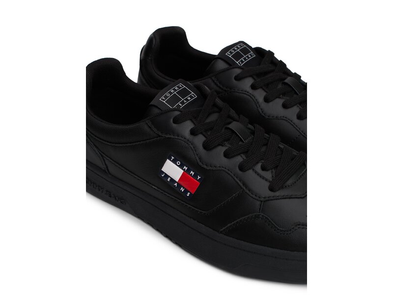 Tommy Hilfiger-(NEW) TJM CUPSOLE LEATHER ESS-Schwarz 