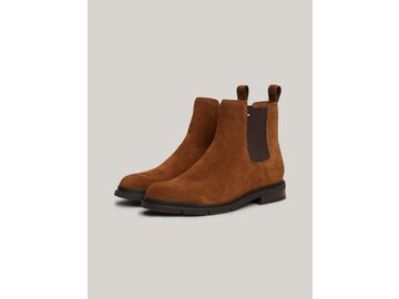 Tommy Hilfiger-FLEXIBLE HILFIGER SUEDE CHELSEA-Braun