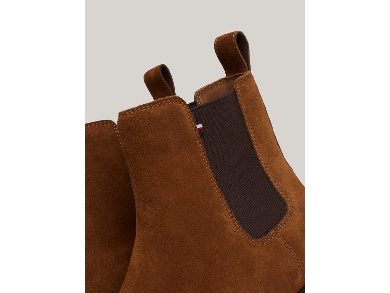 Tommy Hilfiger-FLEXIBLE HILFIGER SUEDE CHELSEA-Braun 