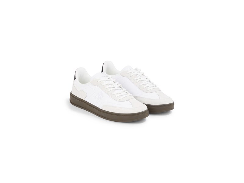 Tommy Hilfiger-TH HERITAGE COURT SNEAKER LTHR-Weiß 