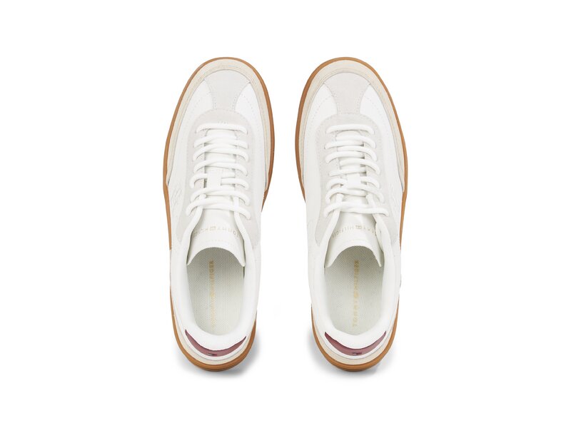 Tommy Hilfiger-TH HERITAGE COURT SNEAKER LTHR-Beige 