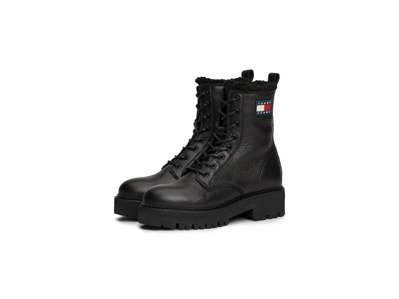 Tommy Hilfiger-TJW URBAN BOOT TUMBLED LTR WL-Schwarz 