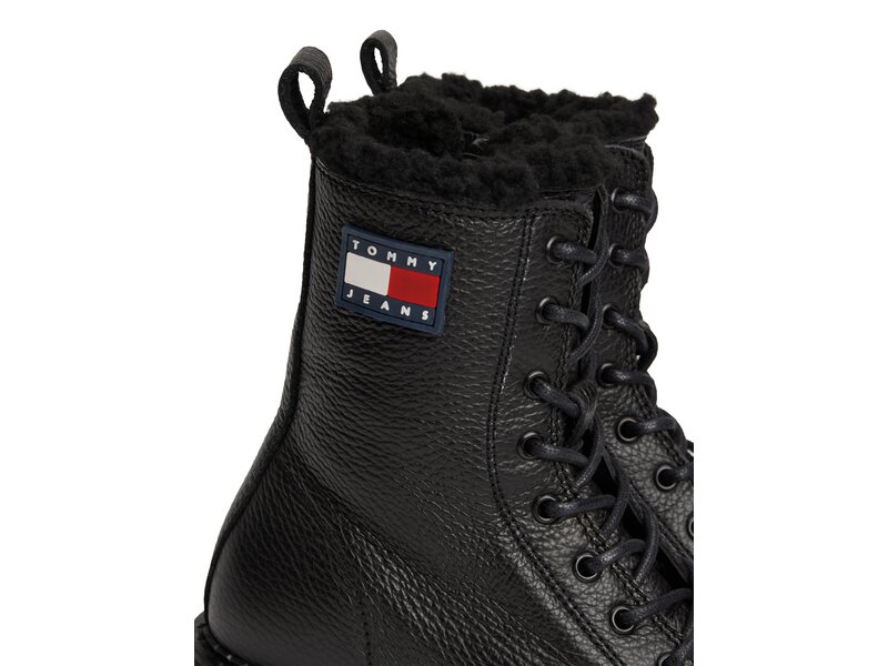 Tommy Hilfiger-TJW URBAN BOOT TUMBLED LTR WL-Schwarz 