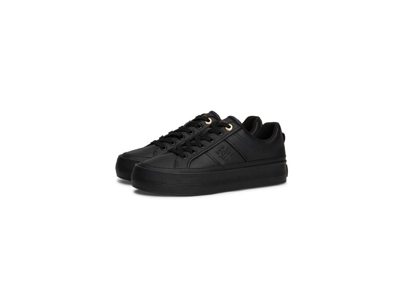 Tommy Hilfiger-ESSENTIAL VULC SNEAKER MONOGRAM-Schwarz 