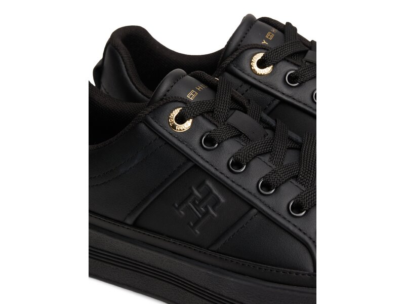 Tommy Hilfiger-ESSENTIAL VULC SNEAKER MONOGRAM-Schwarz 