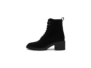 Tommy Hilfiger-SUEDE MID HEEL LACEUP LOGOTAPE-Schwarz