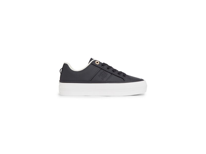 Tommy Hilfiger-ESSENTIAL VULC SNEAKER MONOGRAM-Blau 