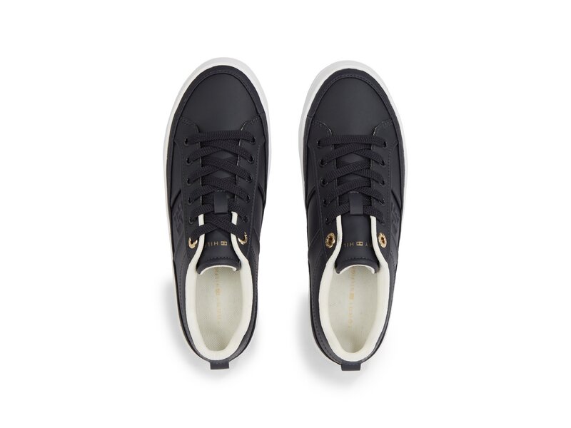 Tommy Hilfiger-ESSENTIAL VULC SNEAKER MONOGRAM-Blau 