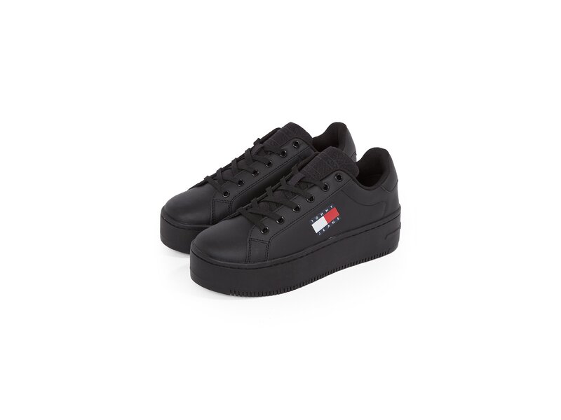 Tommy Hilfiger-TJW FLATFORM ESS-Schwarz 