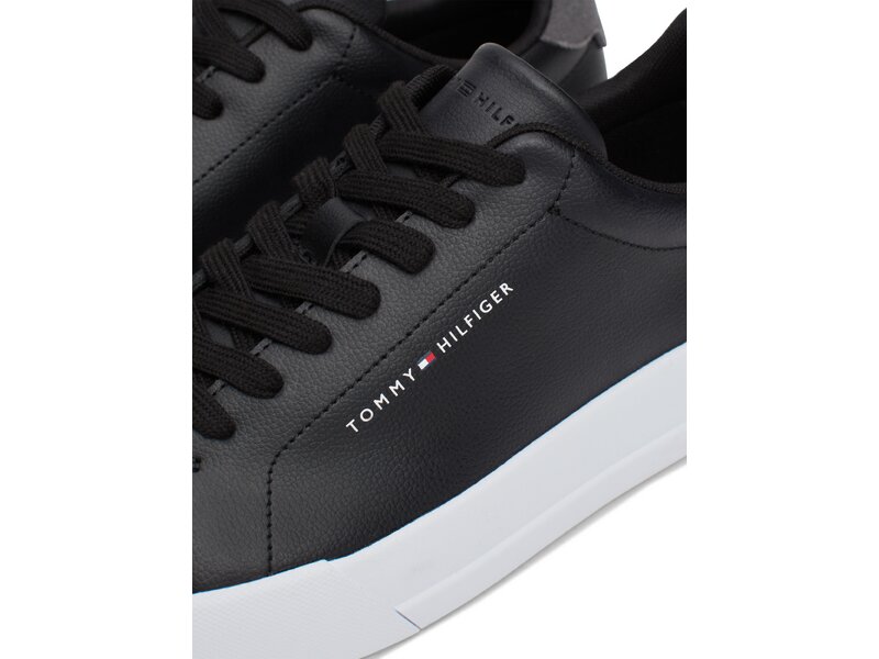 Tommy Hilfiger-TH COURT LEATHER GRAIN ESS-Schwarz 