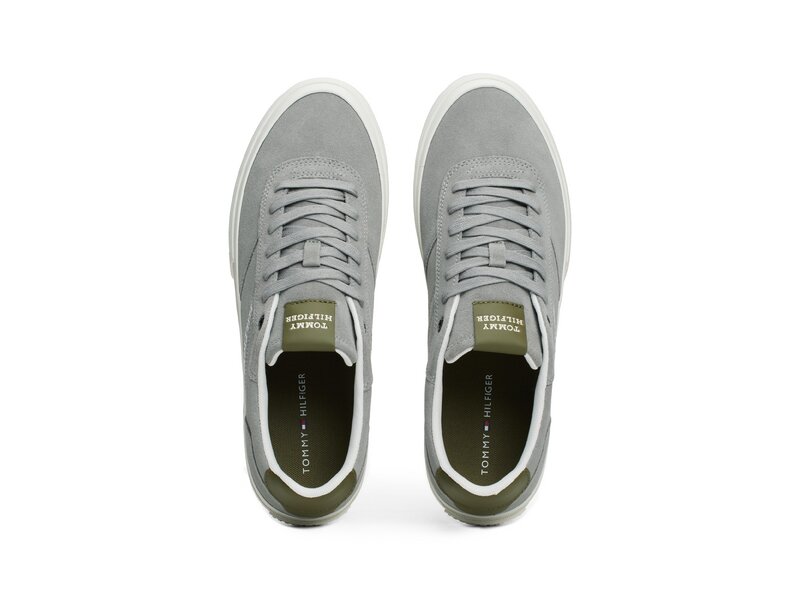 Tommy Hilfiger-TH HI VULC LOW STREET SUEDE-Grau 