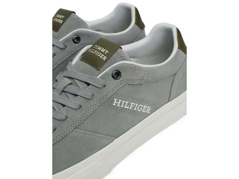 Tommy Hilfiger-TH HI VULC LOW STREET SUEDE-Grau 