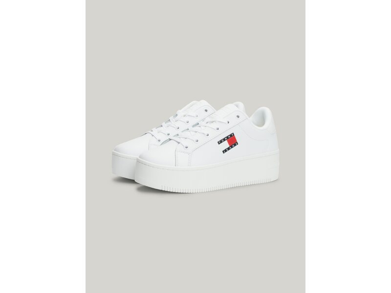 Tommy Hilfiger-TJW FLATFORM ESS-Weiß 