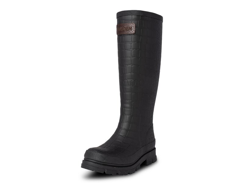 Woden - Le Croco Waterproof - WL763-020 - Schwarz 