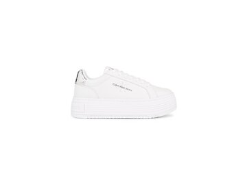 Calvin Klein - BOLD PLATF LOW LACE LTH ML MET - YW0YW0145701V - Weiß