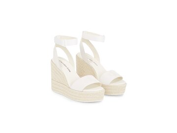 Calvin Klein - WEDGE SANDAL SU MG BTW - YW0YW010260F9 - Beige