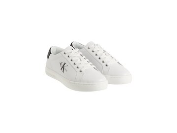 Calvin Klein - CLASSICCUPLOWLACEUP LTH ML - YM0YM00491YAF - Weiß