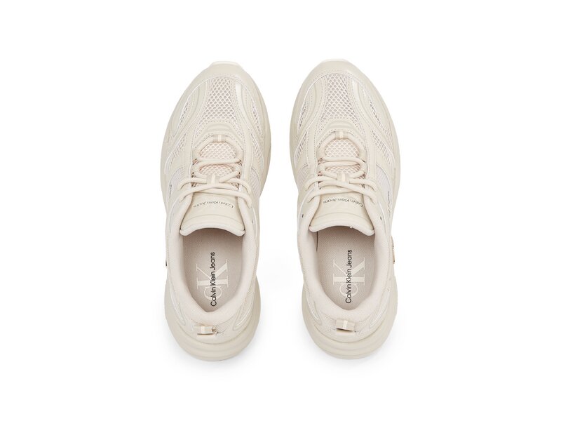 Calvin Klein - RETRO TENNIS LOW LACE MH ML MTL - YW0YW01463/0GB - Beige 