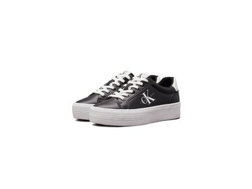 Calvin Klein VULC FLATFORM LACEUP LTH - YW0YW01474/0GM - Schwarz