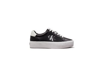 Calvin Klein - VULC FLATFORM LACEUP LTH - YW0YW01474/0GM - Schwarz